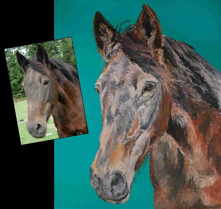 portrait Saqqarah.jpg - Painting oil on canvas -Huile sur toile format /size 24x30